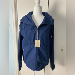 Brooks Brothers Men's Navy Blue zip up spring jacket Size M NWT